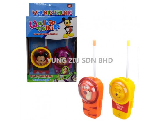 178-161#2PCS CHILDRENS WINNIE THE POOL/MICKEY WALKIE-TALKIE